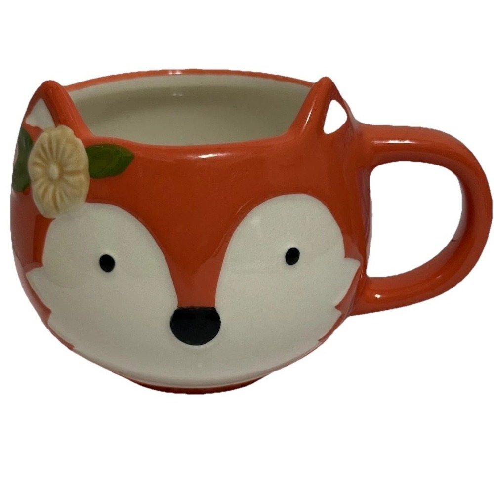 BIA Cordon Bleu Fox Mug 12 oz Figural Animal Coffee Cup Cute Woodland Fall NEW